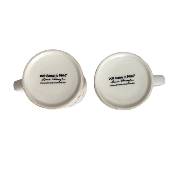 Our Name Is Mud “I Love You” Set of 2 Mugs - Picture 9 of 15